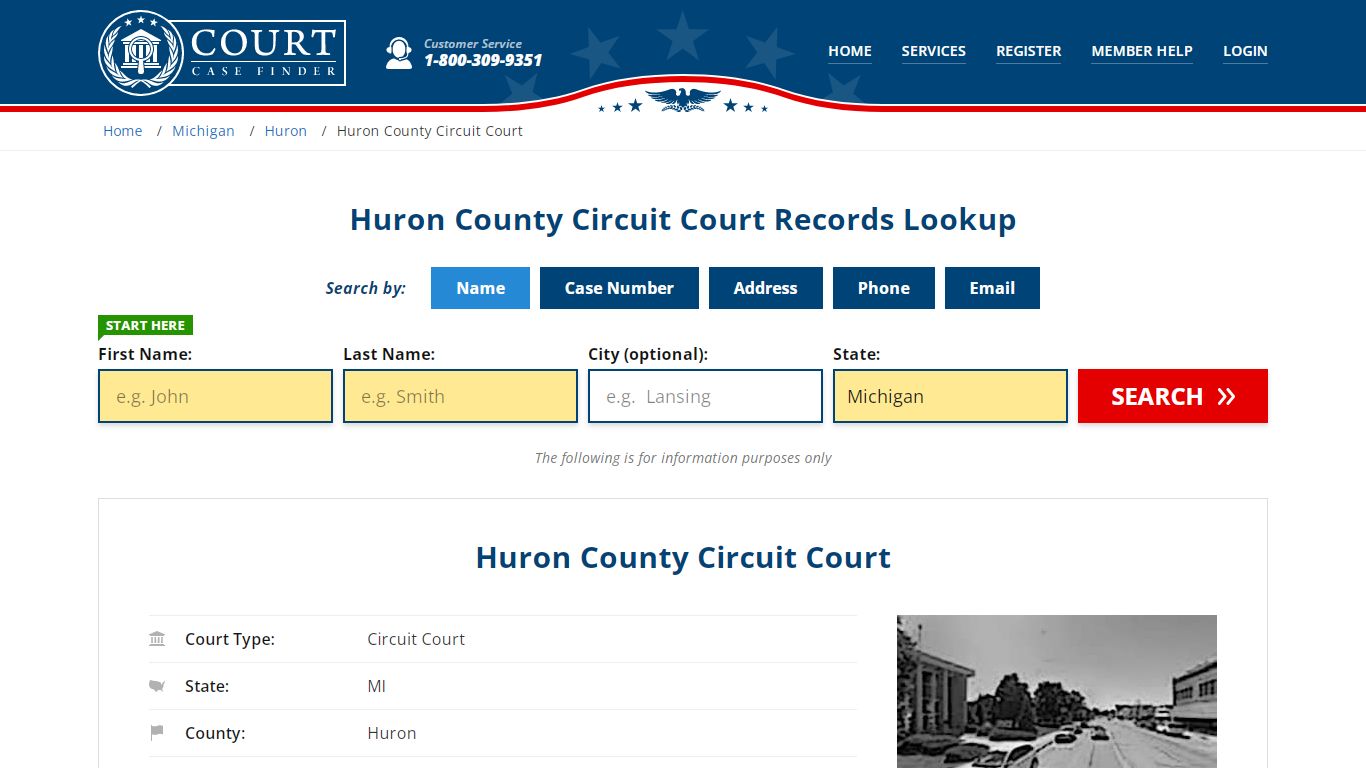Huron County Circuit Court Records Lookup - CourtCaseFinder.com
